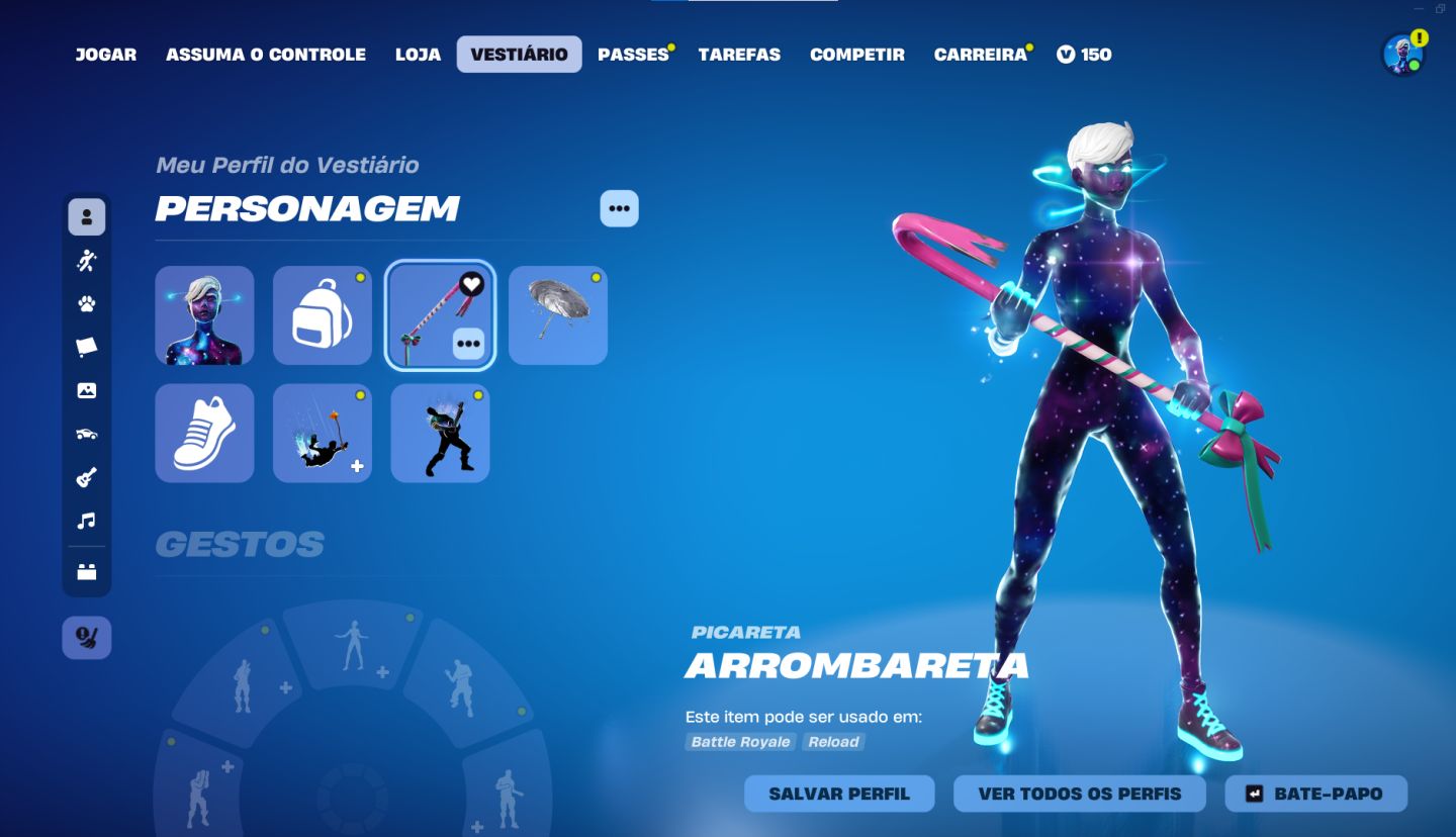 MINHA CONTA DE FORTNITE, 170 skins, 10 passes e muito mais, único dono