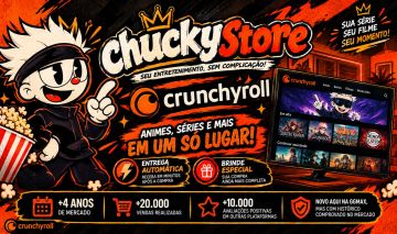 CRUNCHYROLL 4K TELA PRIVADA 30 DIAS COM BRINDE! - ENTREGA AUTOMÁTICA