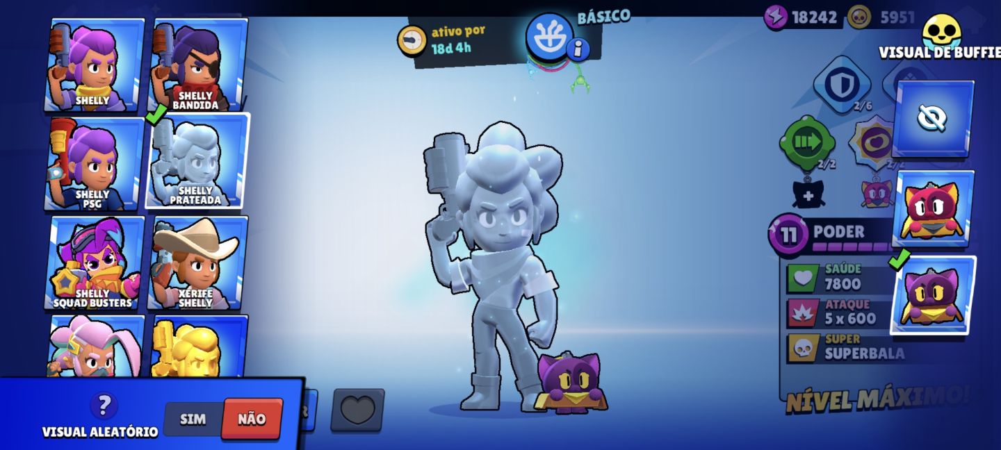 Conta brawlstars 39k troféus 169 skins