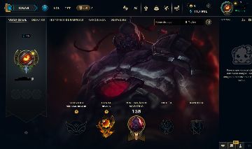 SMURF LEVEL 46 | HONRA 5 | EX GOLD | 6 SKINS 78 CHAMP - NUMERO LIVRE-FULL ACESSO