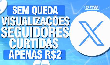 Twitter Seguidores  │Curtidas  │ retweet  │ Visualizações em Tweet BR│ Impressão