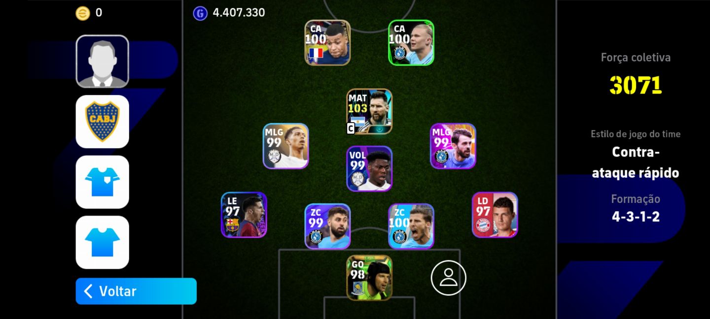 Conta Efootball Mobile forte