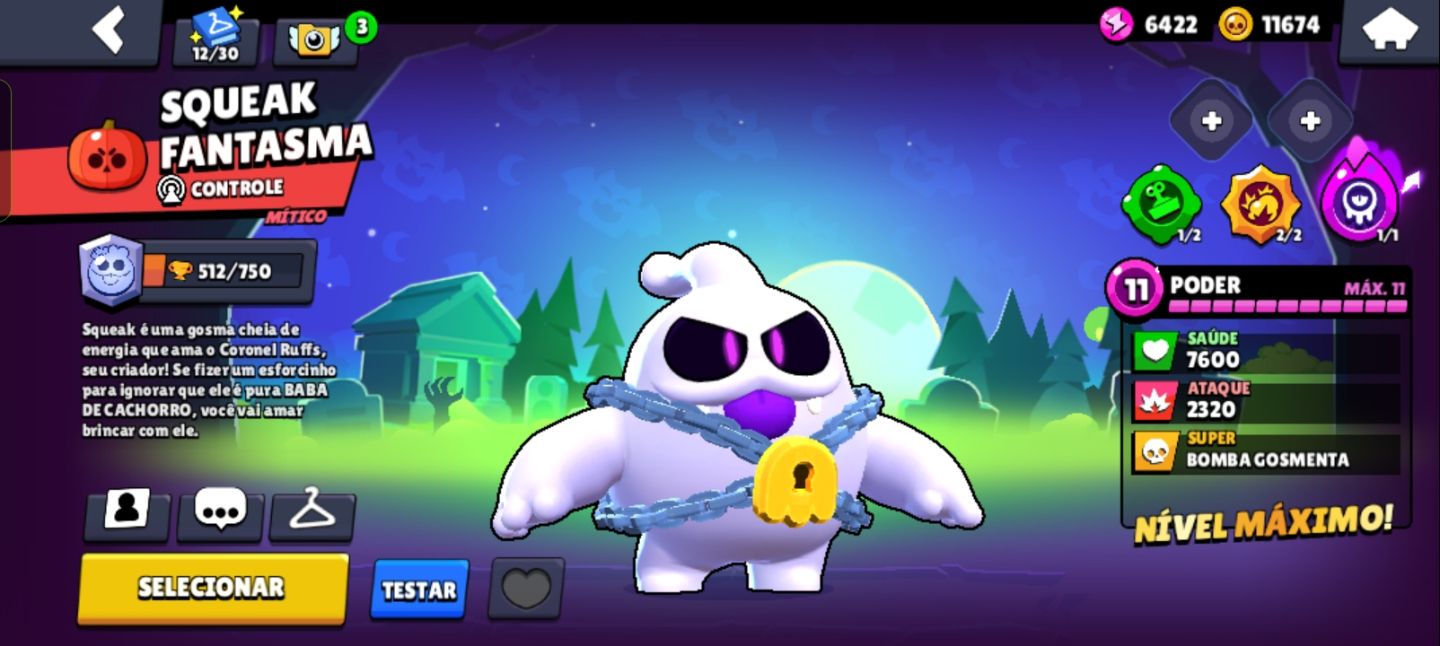 Conta Brawl Stars 21K Troféus | 76 Brawlers | 15 Max