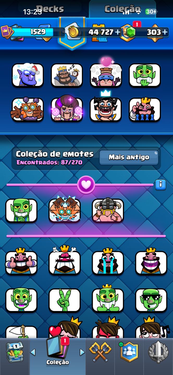 CONTA DE CLASH ROYAL 10.6K TROFÉUS COM TODAS CARTA UPADA E EVO!