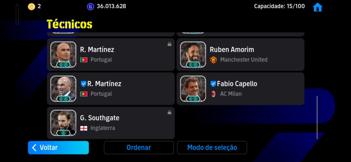 Conta Meta de Efootball Mobile com Romário, Rummenigge, Maddison e Dani Olmo