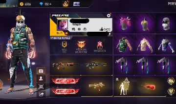 Conta de free fire gemada com barbinha, angelical punho, passe antigo, bandeirao