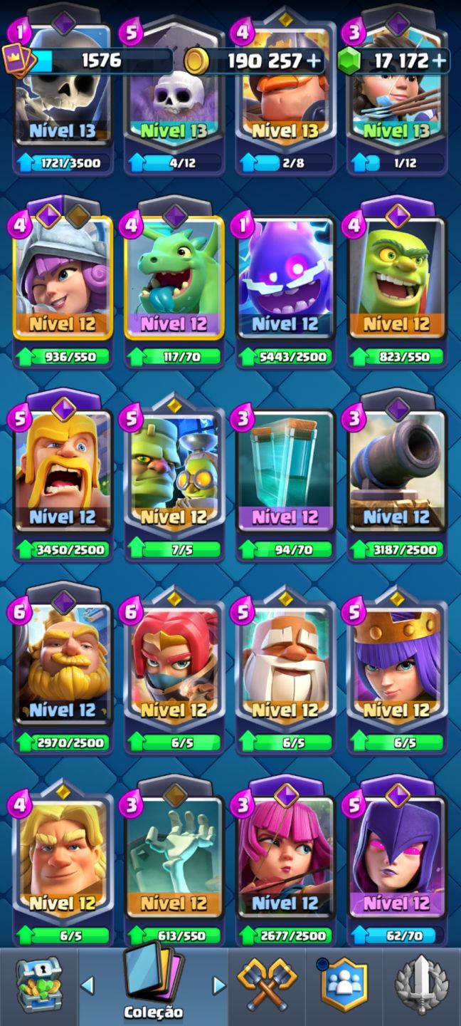 OFERTA!!! CONTA DE CLASH ROYALE BEM UPADA. CONTA BOA!!!