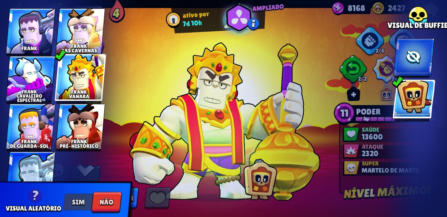 CONTA BRAWL 4K TROFEUS/50 +BRAWLERS/ QUANTIDADE RAZOAVEL DE SKINS
