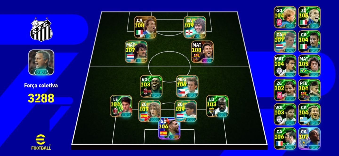 Conta de Efootball TOP PARA DESTRUIR NA RANKED