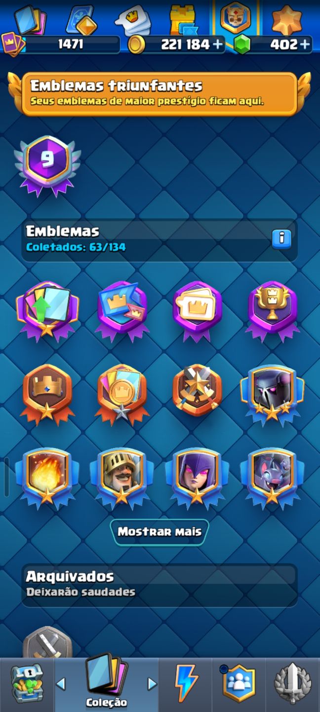 CONTA VETERANA (9+ ANOS) | 10,000 TROFÉUS | NÍVEL ALTO + PASSES & SKINS
