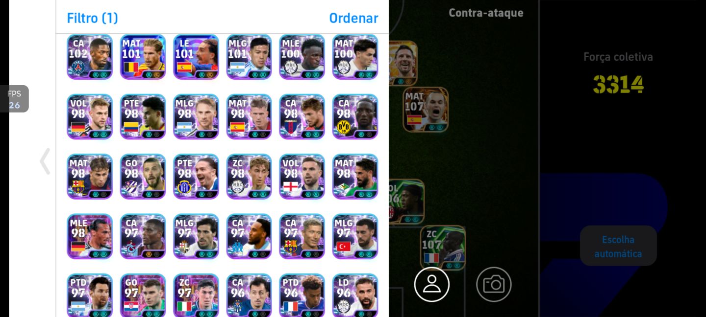 Conta efootball para competitivo e rara