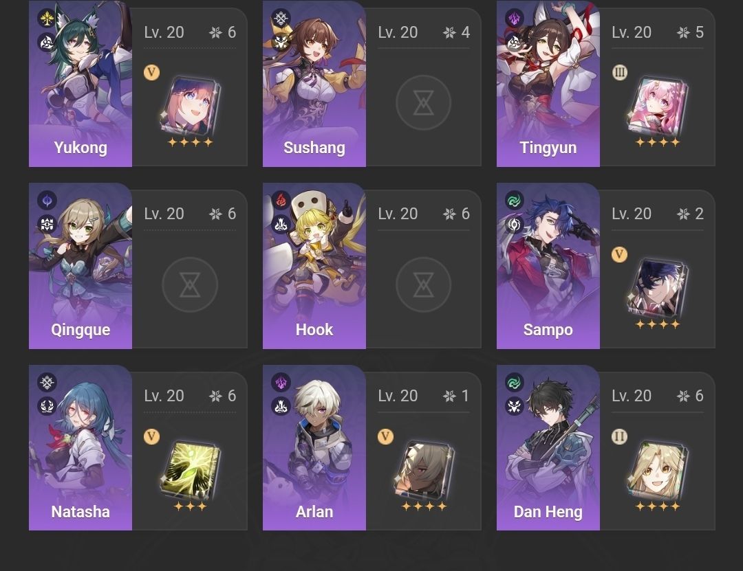 CONTA COM FUGUE E1S1, MUITA GEMAS PRA PEGAR, MAIORIA DOS PERSONAGENS BUILDADOS