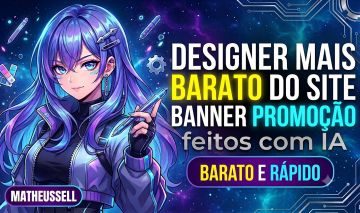 Designer (Thumbnail, Banner, Logo, Youtube, Anúncios e etc)