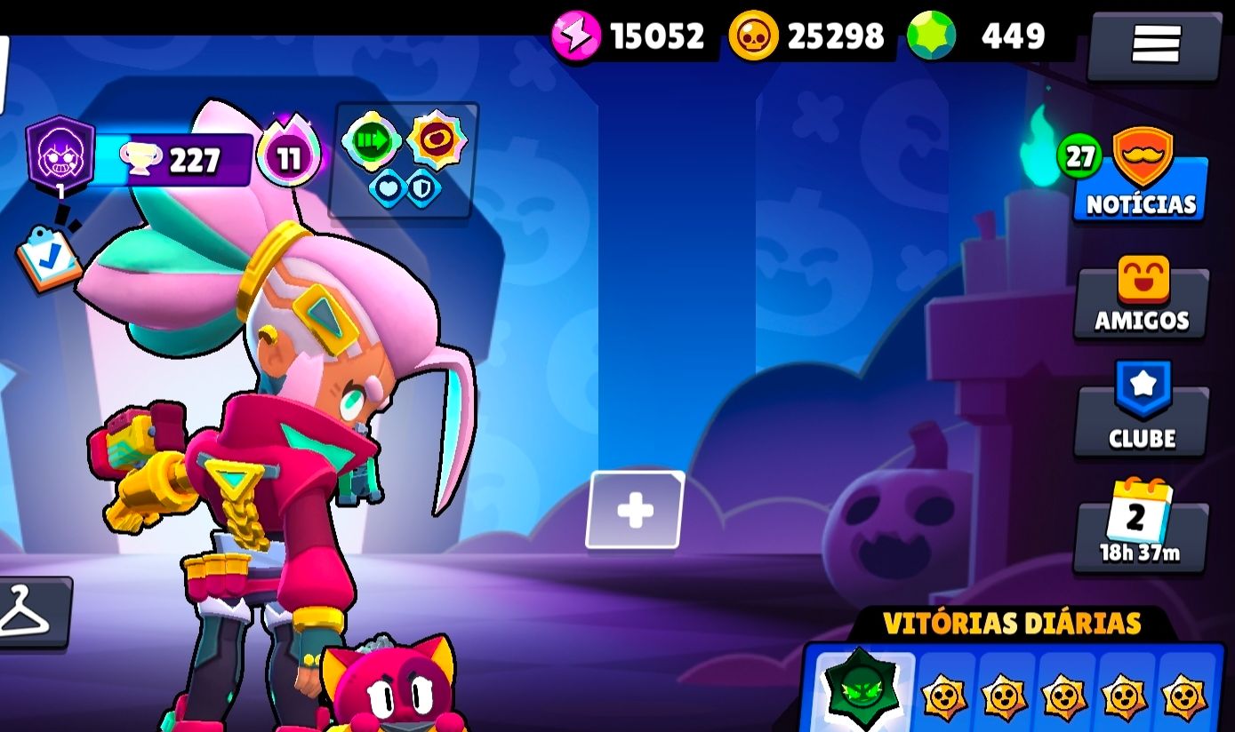 Brawl stars conta com melhores skins boa pra se iniciar
