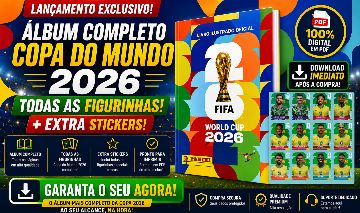 Álbum da Copa 2026 Completo + Todas as Figurinhas + Alta Resolução MEGA PROMO!