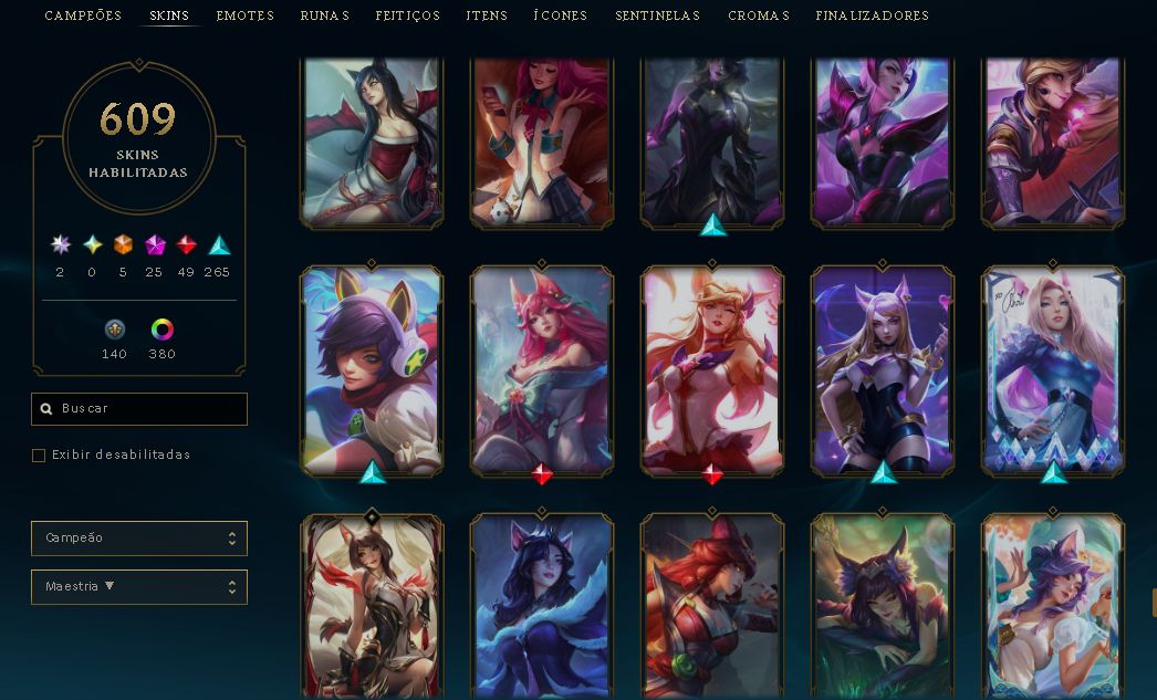 CONTA LEAGUE OF LEGENDS 2015