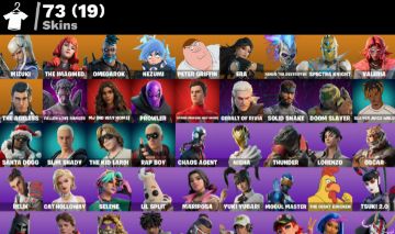 CONTA FORTNITE 73 SKINS PETER GRIFFIN