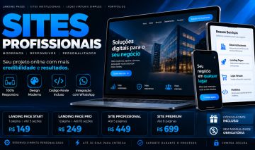 Criação de Site Profissional | Código-Fonte Incluso