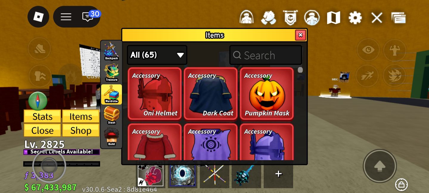 Conta de blox fruits com quase todas as gamepass e 4 perms
