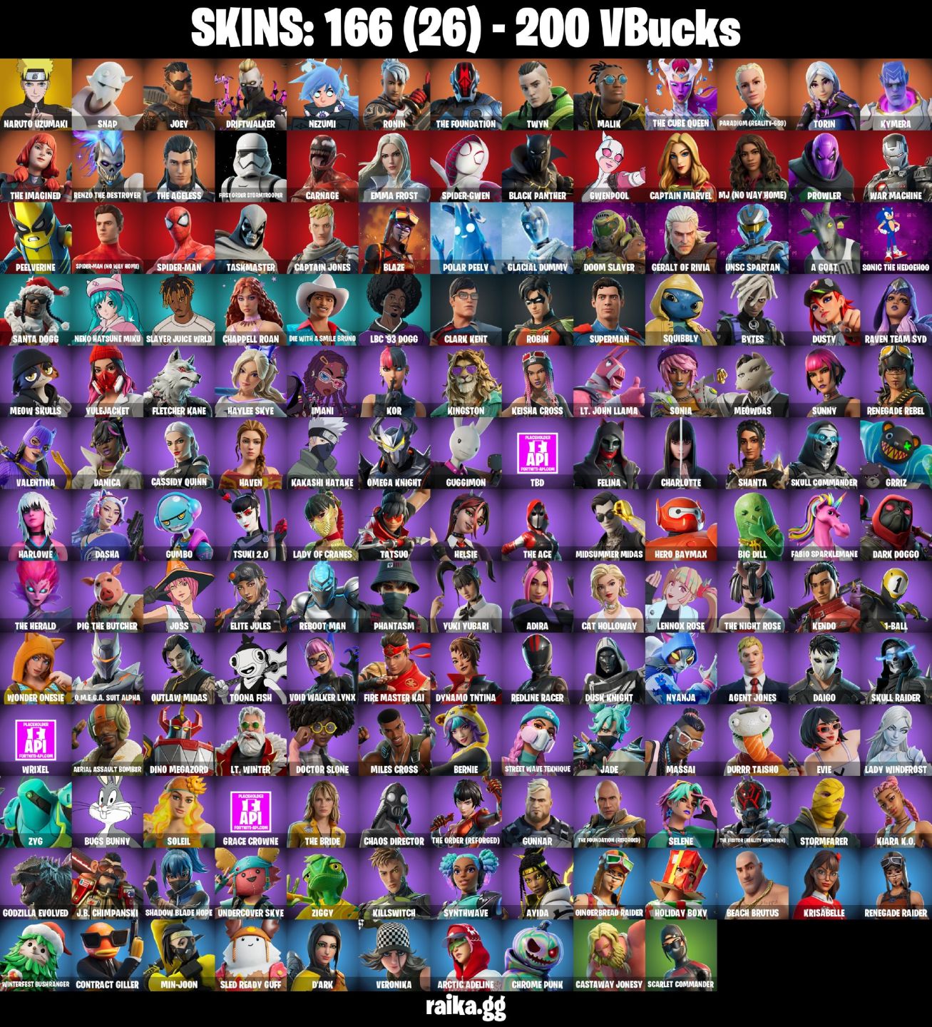 166 skins | Renegade Raider | Naruto Uzumaki oportunidade!
