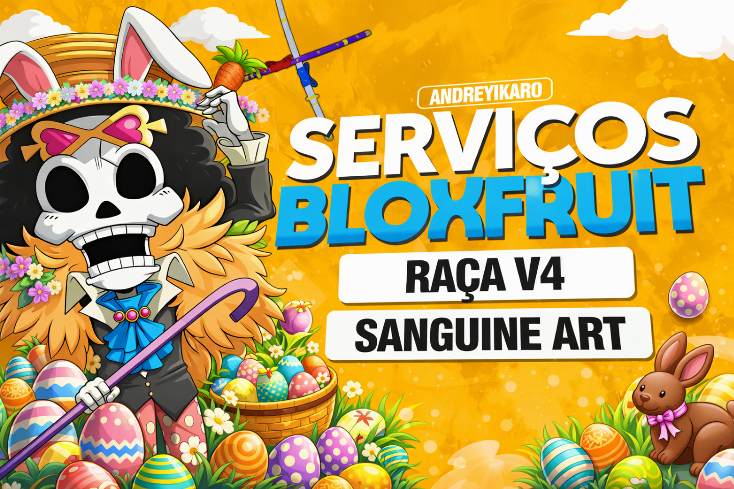 SERVIÇOS BLOXFRUITS -DRACO, SANGUINE ART, RAÇA V4 BLOX FRUITS (NÃO É CONTA)