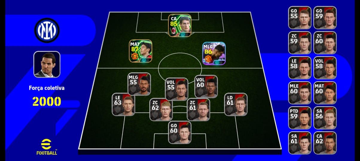 CONTA EFOOTBALL COM CASEMIRO E 2 JOGADORES ESPECIAIS!!!