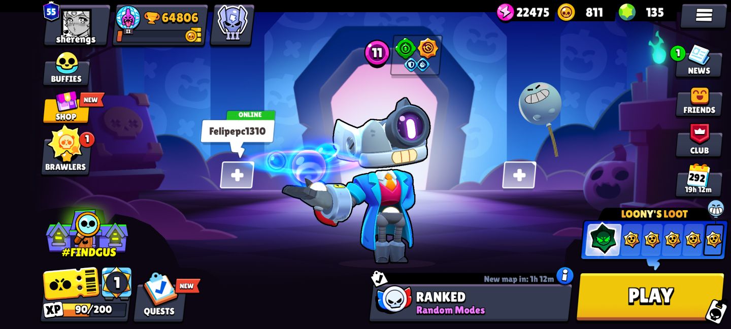 CONTA BRAWL STARS COM TODOS BRAWLERS