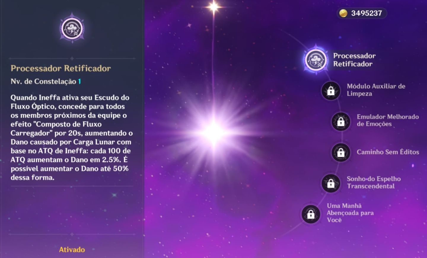 [GENSHIN IMPACT] Ineffa C1, Columbina e Sandrone (com t5 selecionável)