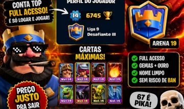 Conta Clash Royale 10k de troféus
