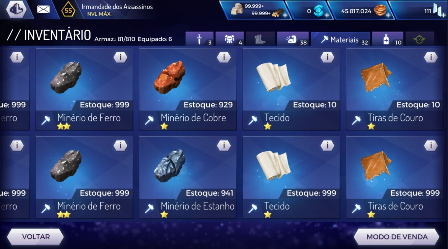 ASSASSIN'S CREED REBELLION | MOEDAS E ITENS | ANDROID | ENTREGA RÁPIDA