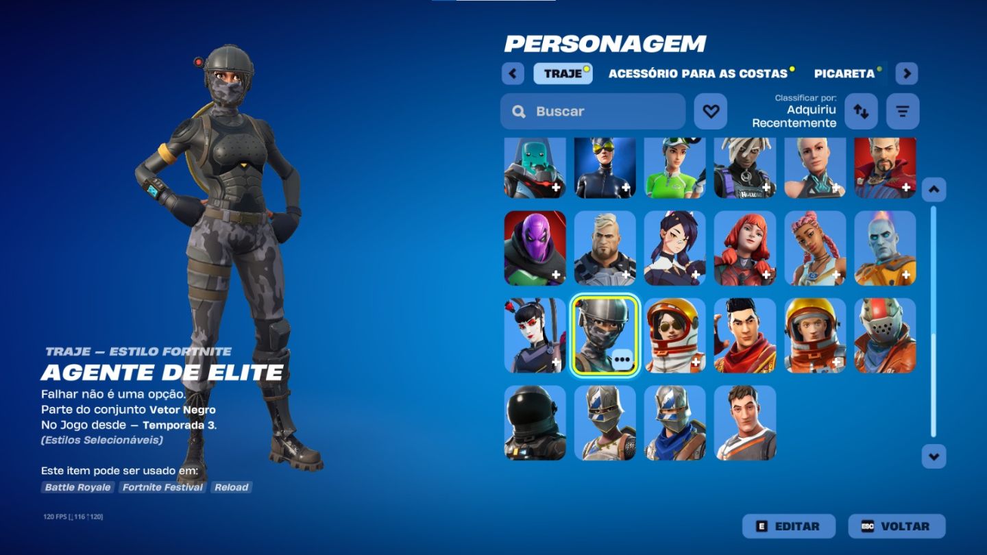 CONTA FORTNITE SEASON 2,3 ETC