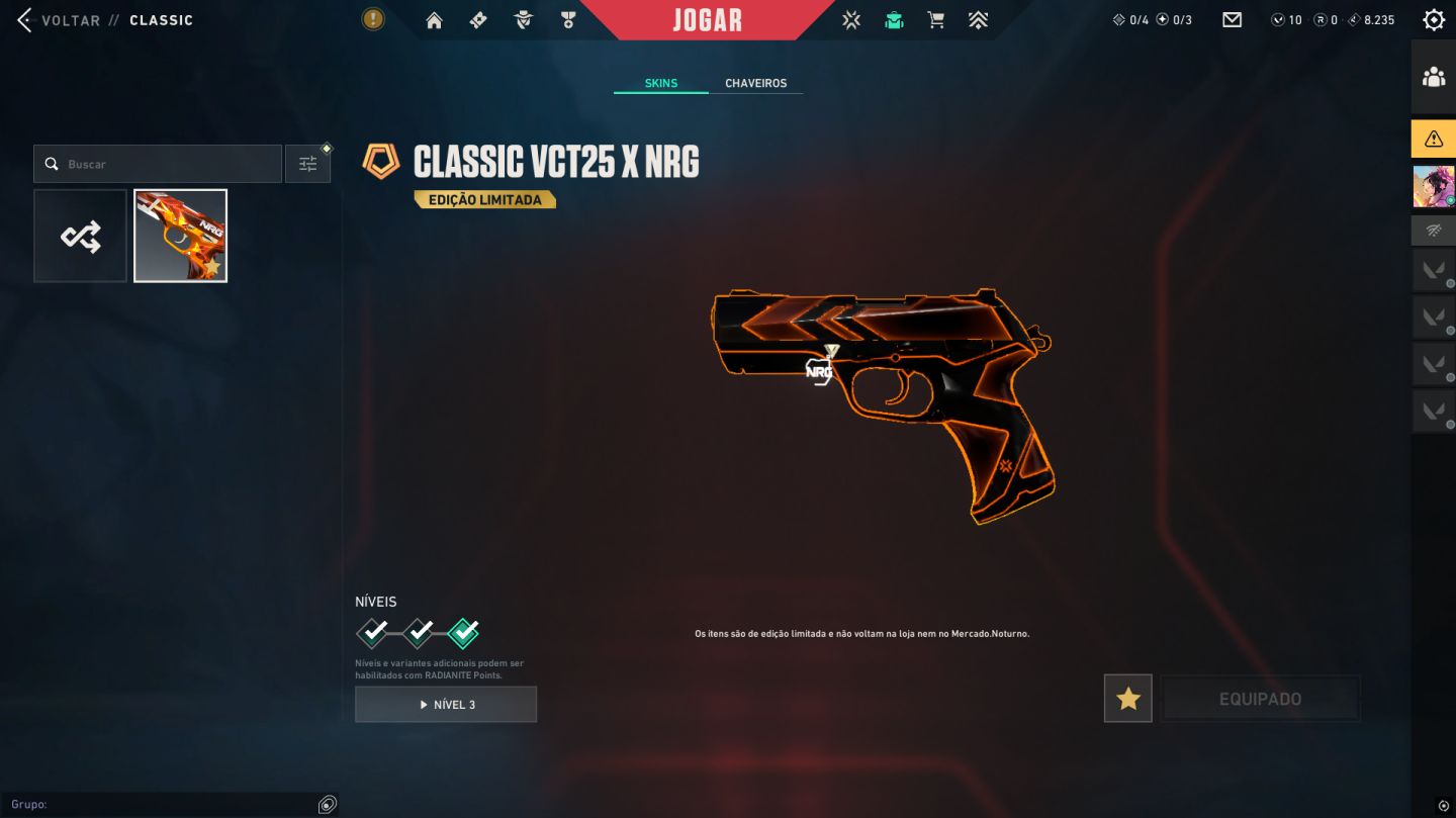 CONTA VALORANT ASC 1 FULL ACESSO CHAVEIRO DE RAD V26 E V25 VARIAS SKINS