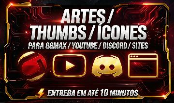 ARTE DESIGN THUMB ICONE LOGO BANNER CAPA AVATAR BARATA BARATO GGMAX YOUTUBE 2 RE