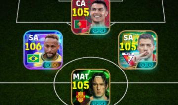 Conta Efootball | Ney Blitz + Suárez Blitz+ Nesta 108 + CR7 Épico + Técnico 90