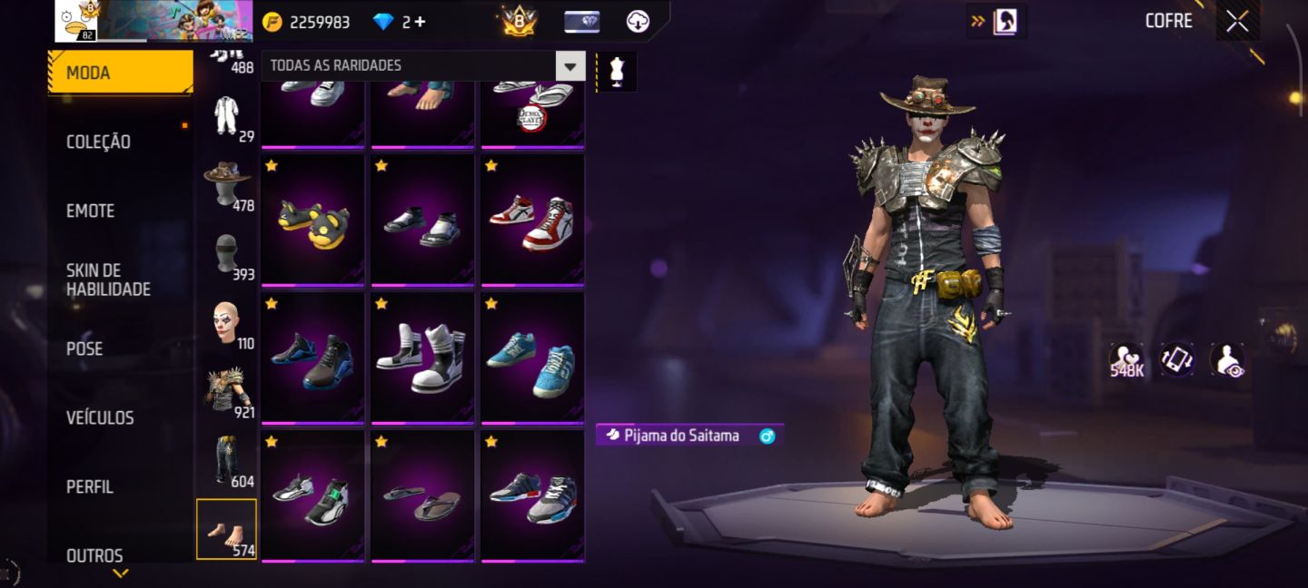 CONTA FREE FIRE EXCLUSIVA SEMI FULL E MUITO RARA!
