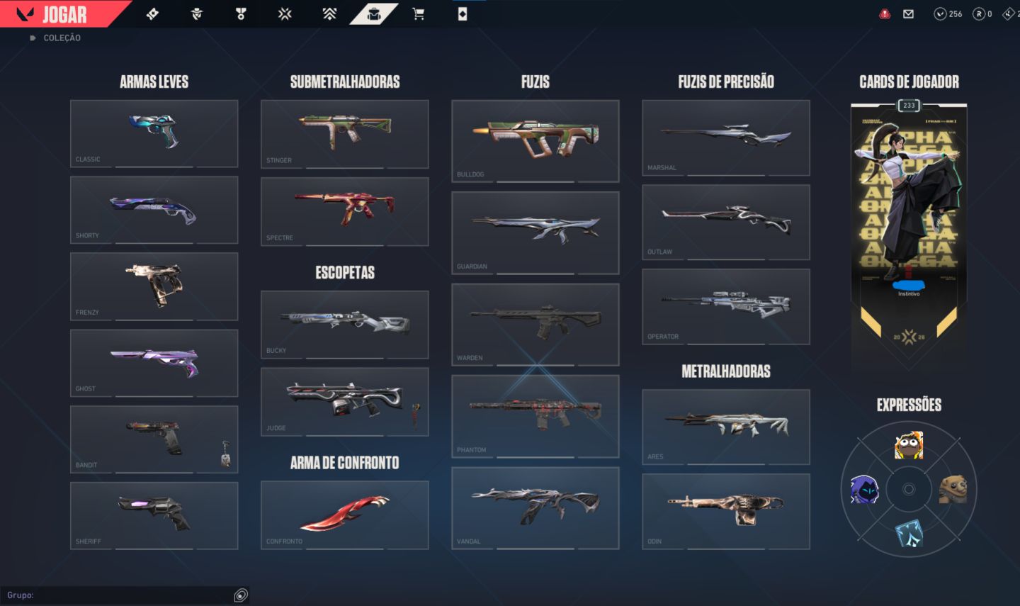 CONTA VALORANT FULL SKIN