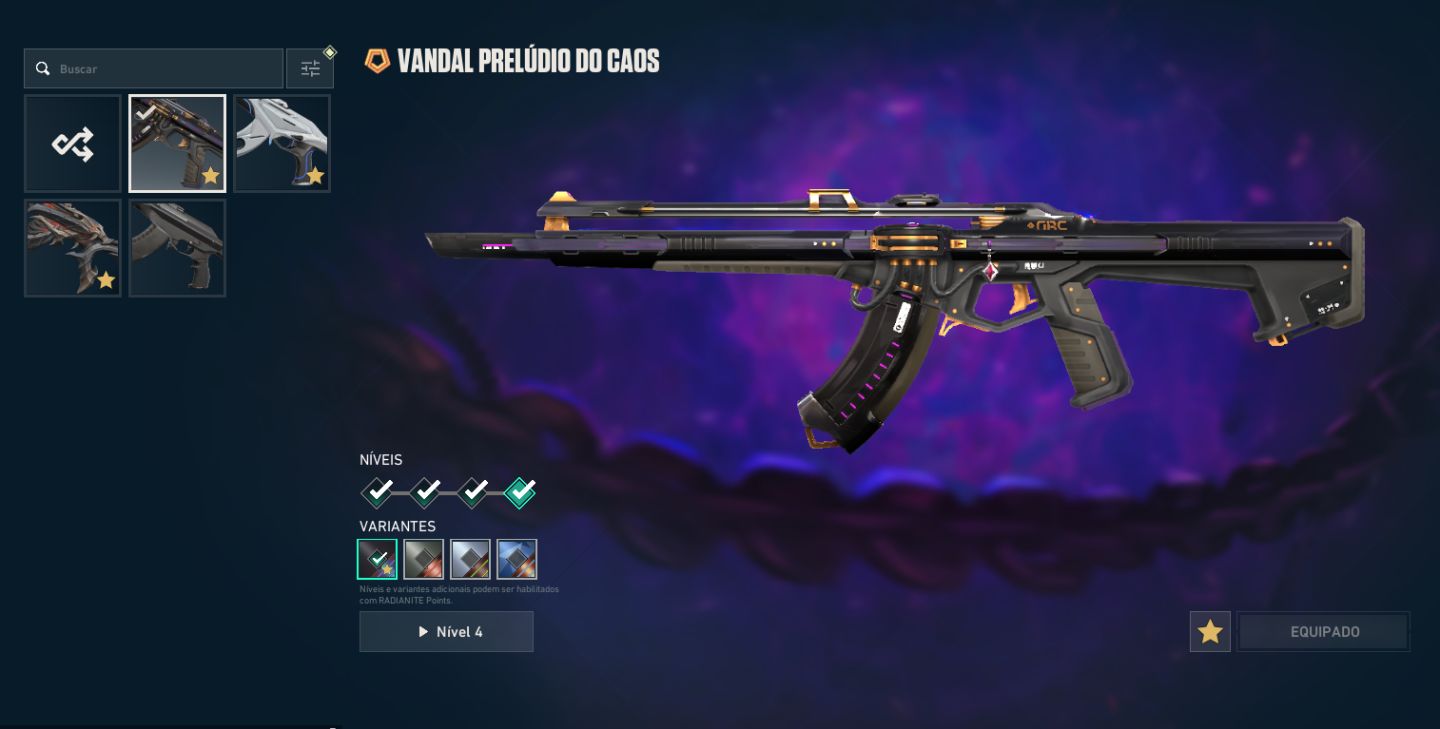 Conta Valorant com Skins - Lvl 155 - ex imortal - Faca Xenocaçador + Prelúdio