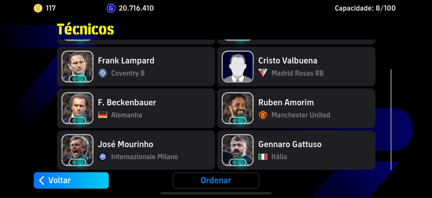 CONTA EFOOTBALL MOBILE 3328 de FORÇA - CARTAS BIG TIME, EPICOS, MELHORES DO JOGO