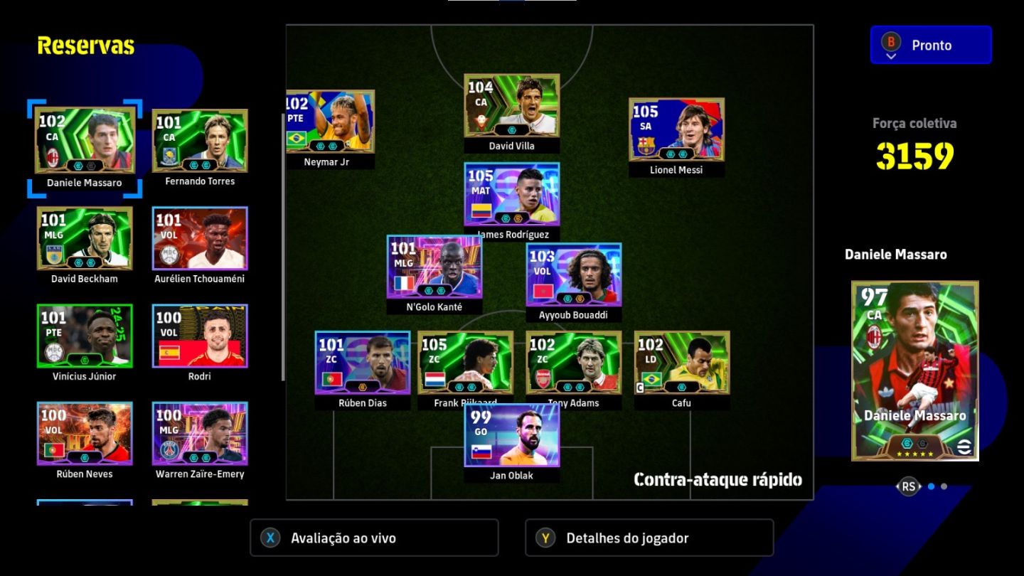 Conta efootball (steam) com pack do Neymar e peck do messi e compania