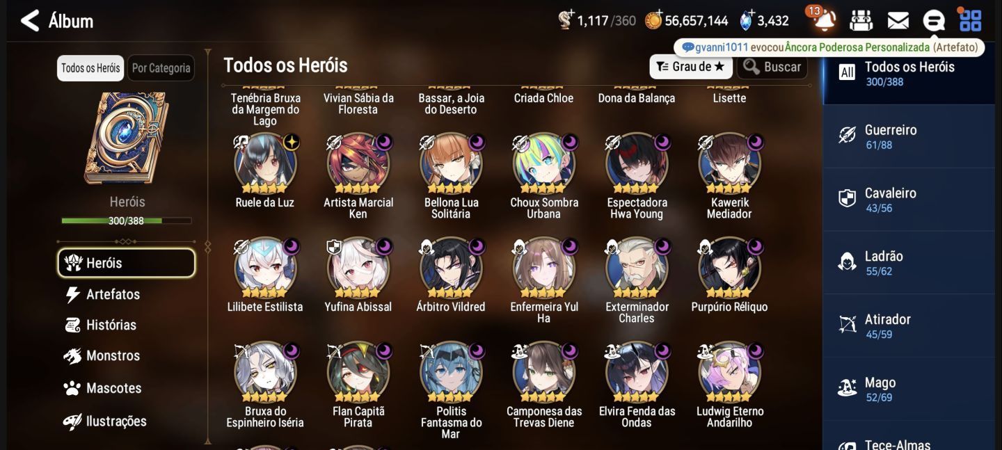 CONTA EPIC SEVEN GLOBAL | 39 ML5 | +4 ML5 DISPONÍVEIS - ENDGAME (Haru + Art)!!