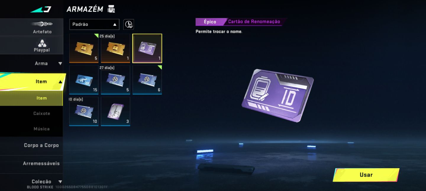 CONTA DE BLOOD STRIKE COM UMP-45 INFINIDADE + CURATIVO!