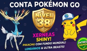 CONTA Lvl 38 | Xerneas Shiny + Pikachu Especial Shibuya