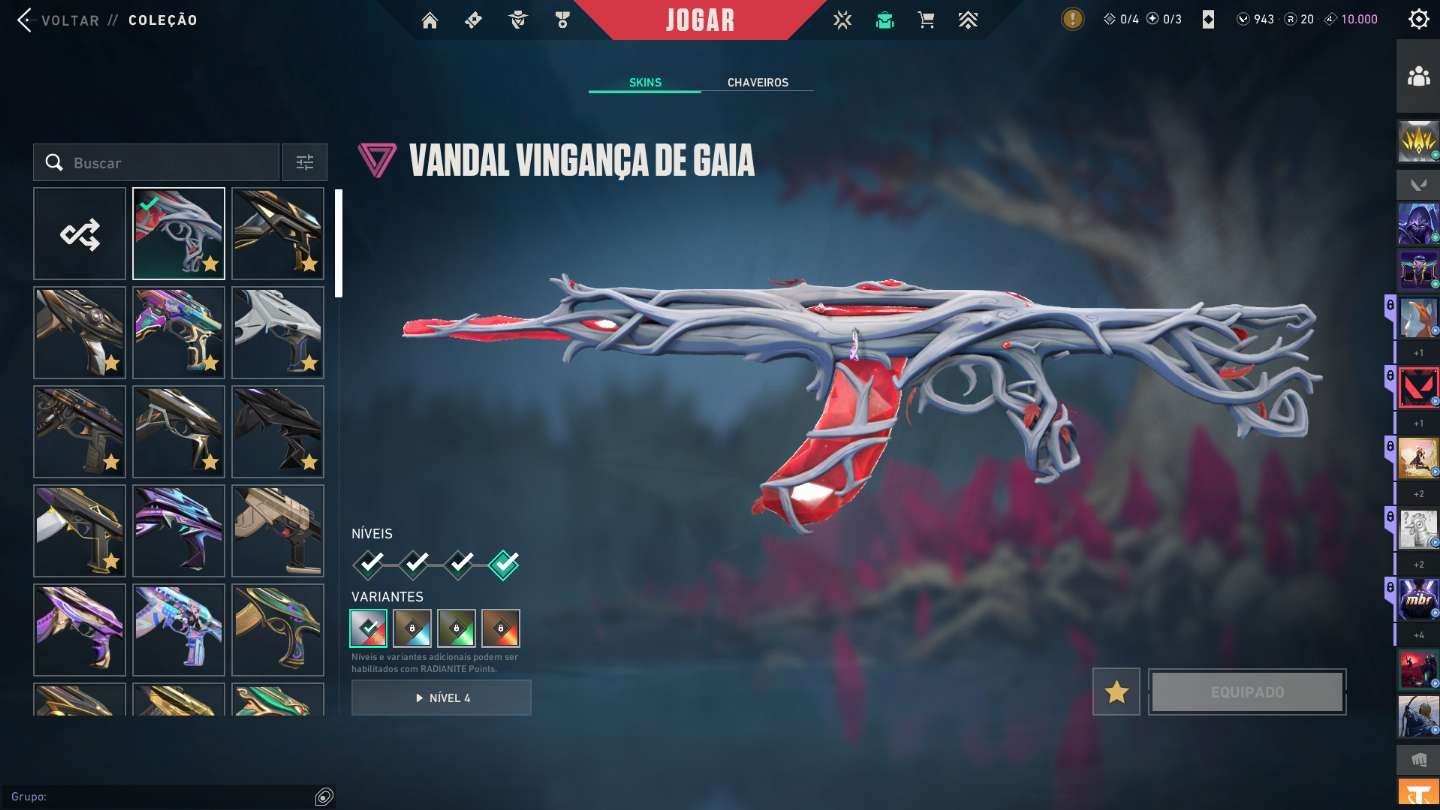 Conta Riot com skins no valorant, skins no lol e skins no TFT.