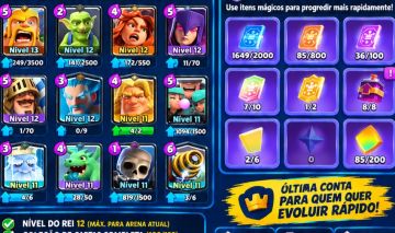 5.900 Troféus | 400k Ouro | 5.300 Gemas | 109/123 Cartas