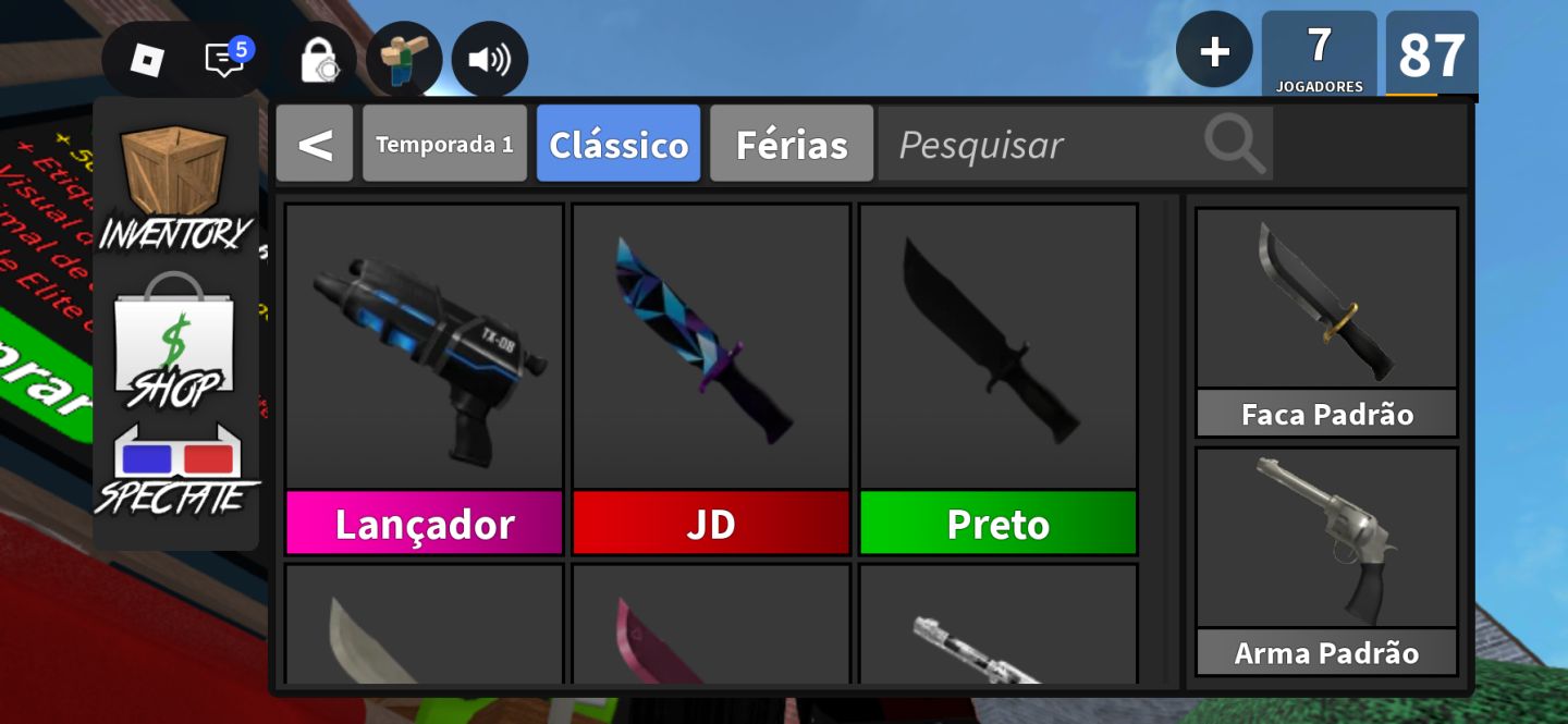 CONTA MM2 2023 RICA EM SKINS + DARK BRINGER + MUITAS ROUPAS E ESTILOS