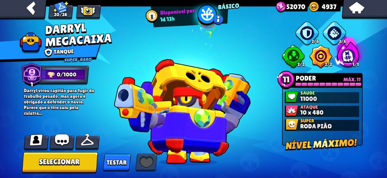 CONTA DE BRAW STARS 91K COM PRIMEIRO PASSE DO JOGO