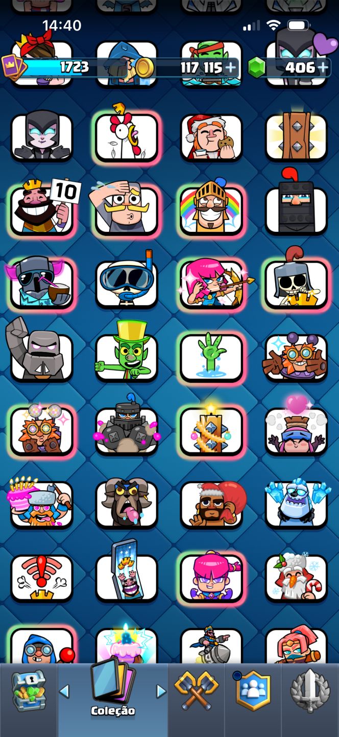 Conta Clash royale com varias cartas full