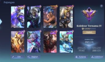 Conta Mobile Legends | 252 Skins | 131 Heróis | Premium