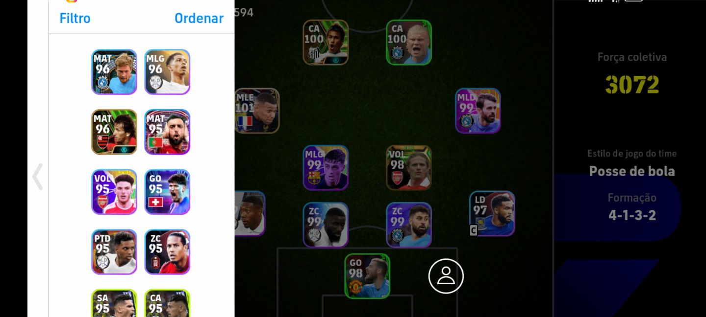 CONTA EFOOTBALL COM MBAPPE 101 e PETIT