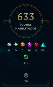 LOL BR LVL 610 FULLCHAMP | 581 SKINS | 3 ULTIMATE | 9 MÍTICAS | MAIN THRESH 415K